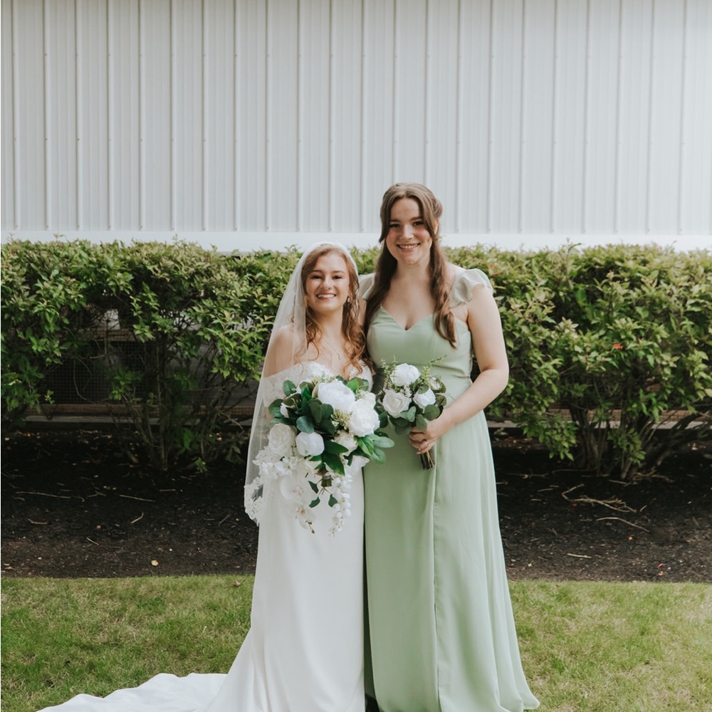 Azazie Everett Dusty Sage Dress